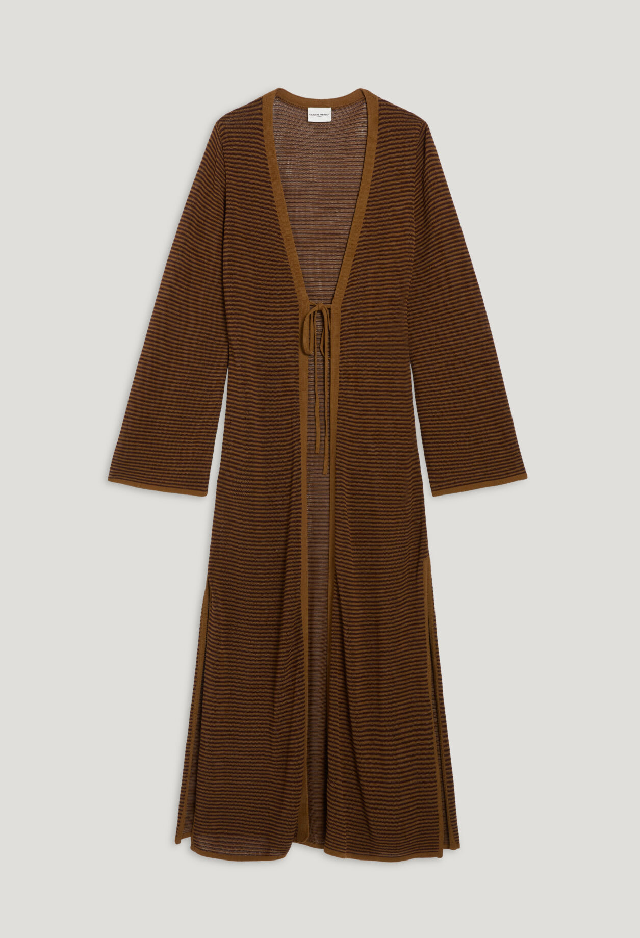 Long brown cardigan