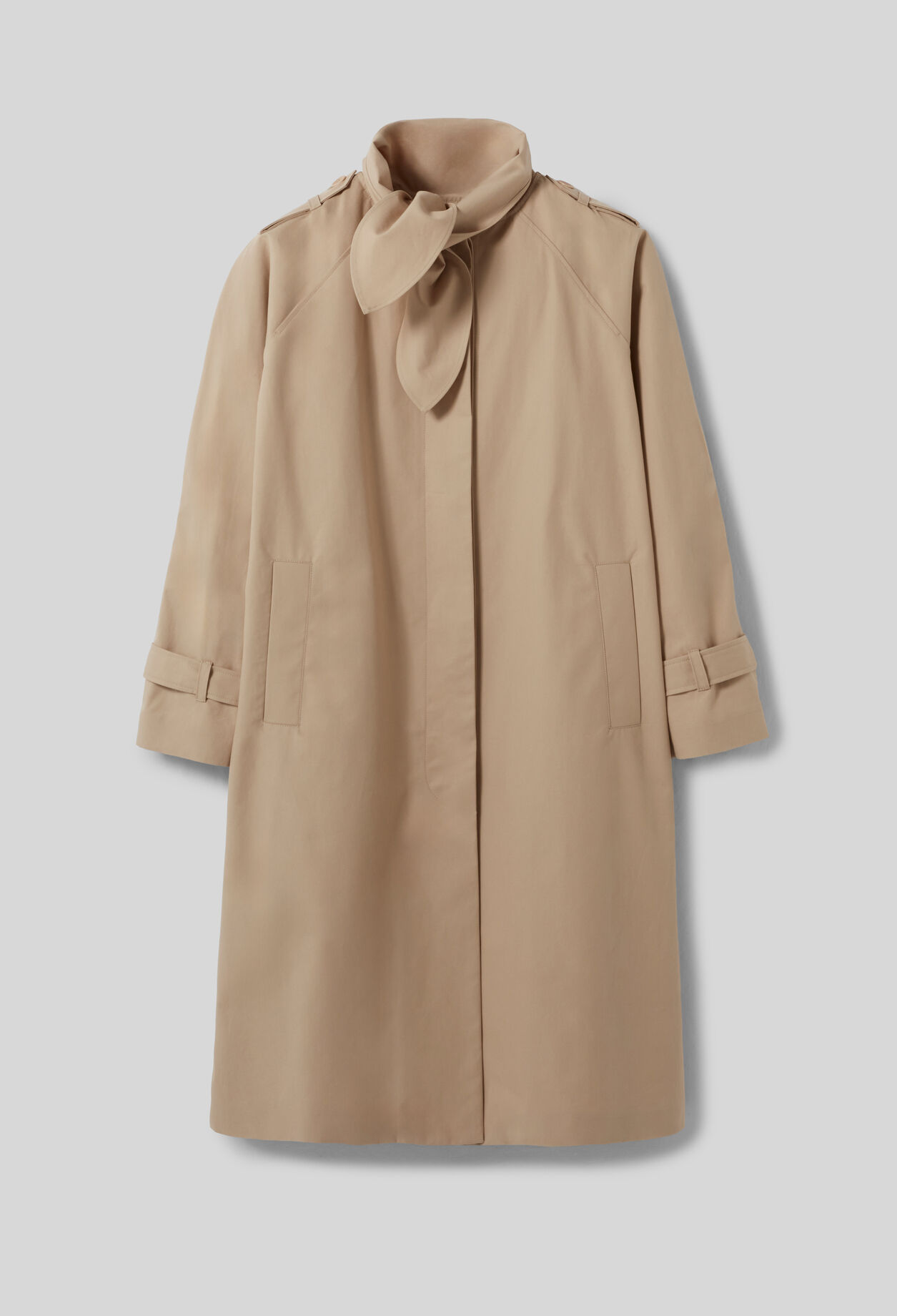 Mid-length trench coat