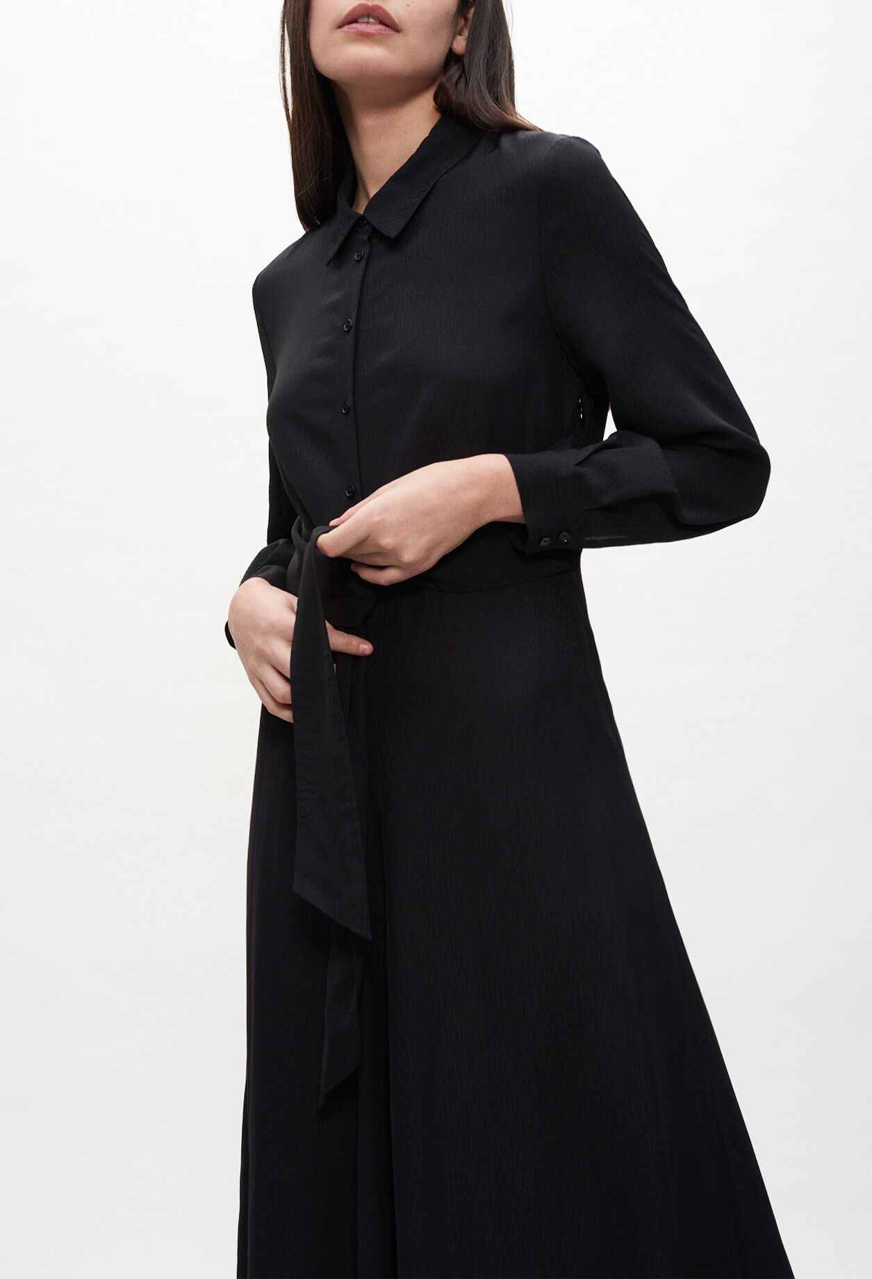 Belted long shirt dress Belted long shirt dress