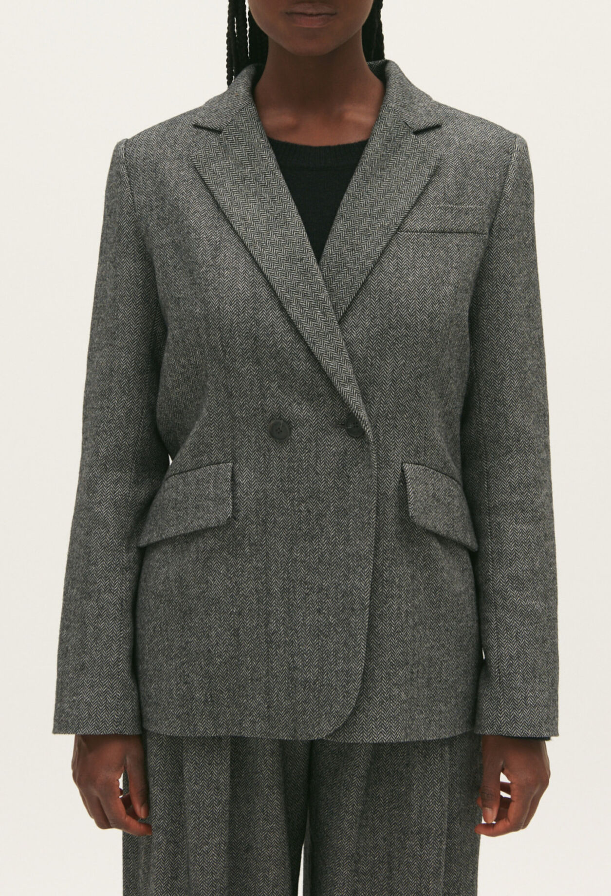 Two-tone suit jacket