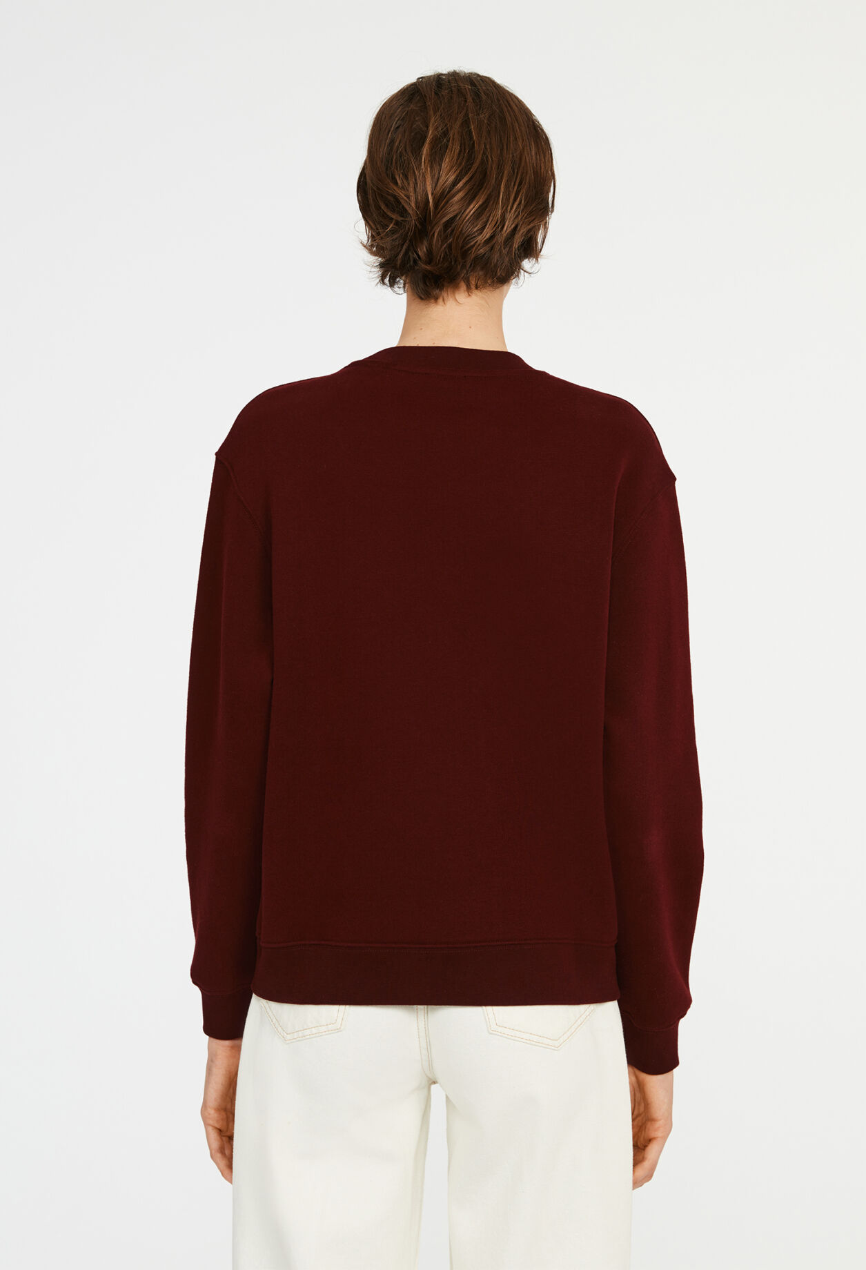 Sweatshirt bordeaux avec logo