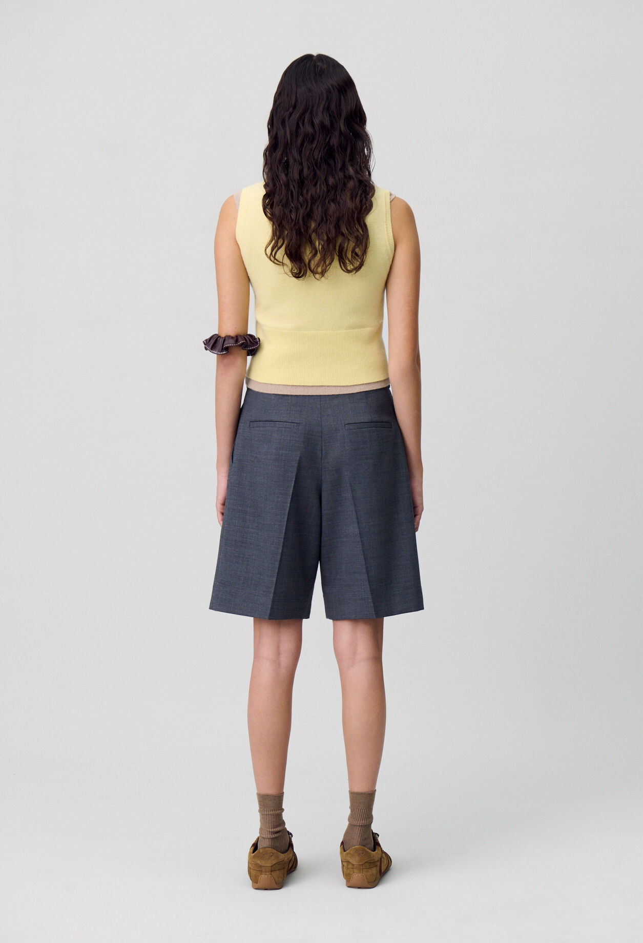 Pleated Bermuda Shorts Pleated Bermuda Shorts