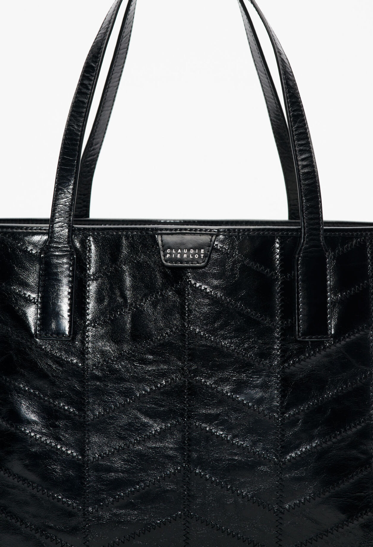 Leather tote bag