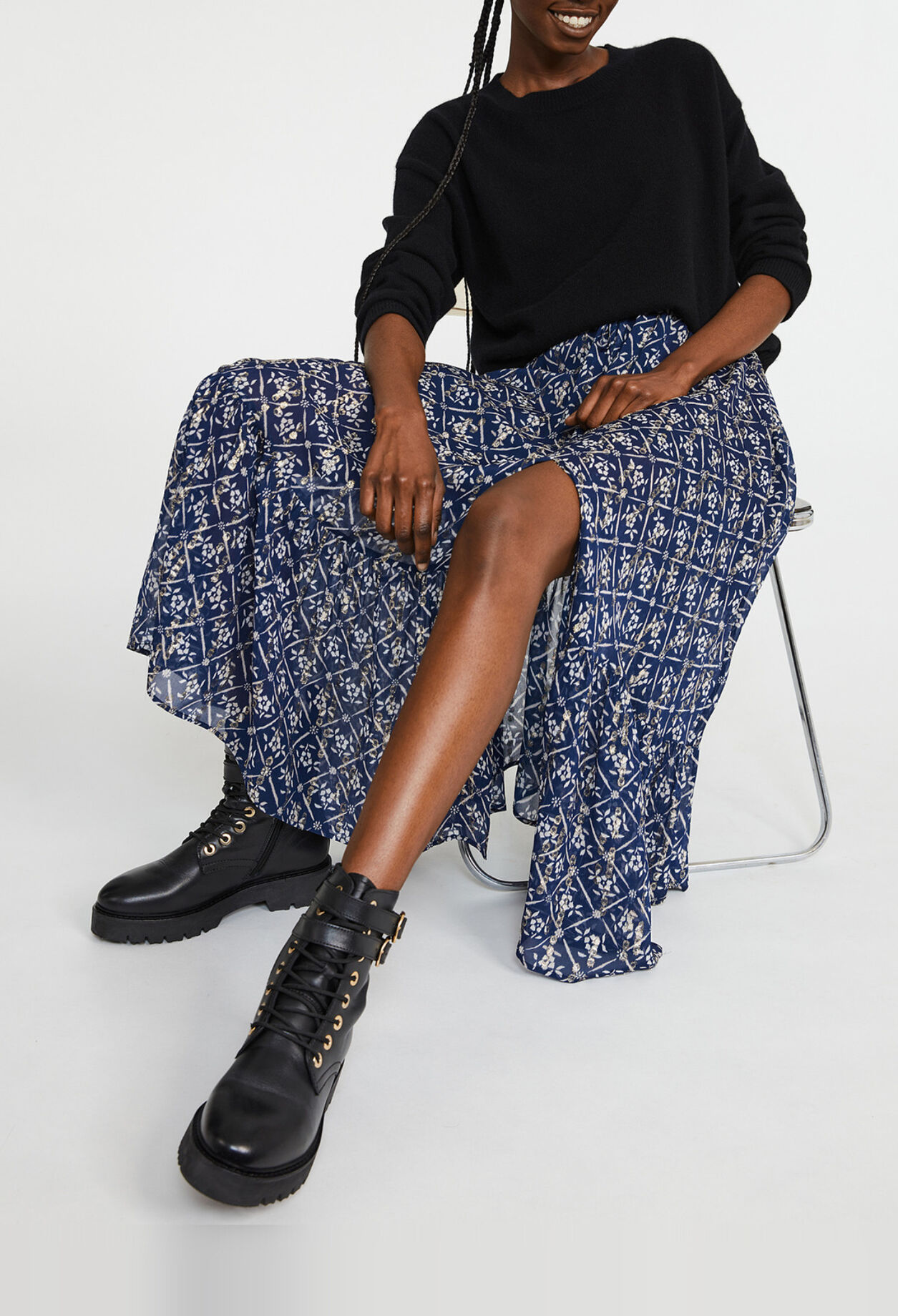 Jupe longue fluide imprimée Jupe longue fluide imprimée