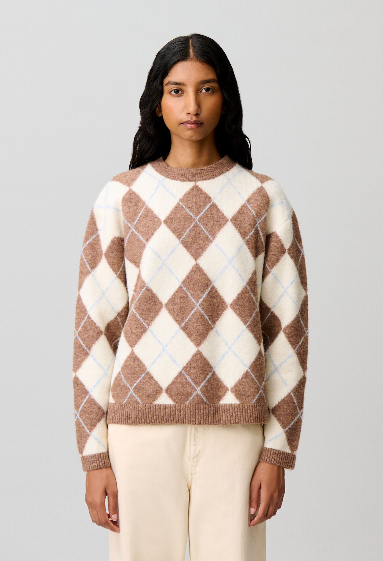 Straight multicoloured jumper