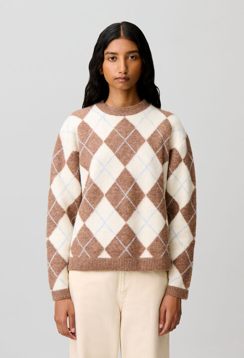Straight multicoloured jumper
