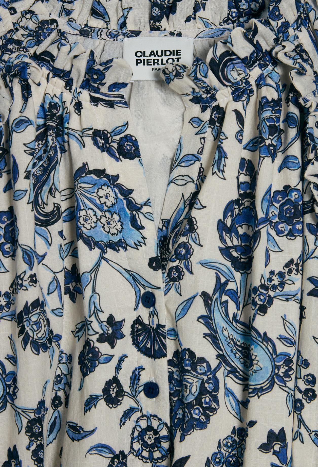 Robe ceinturée motif floral