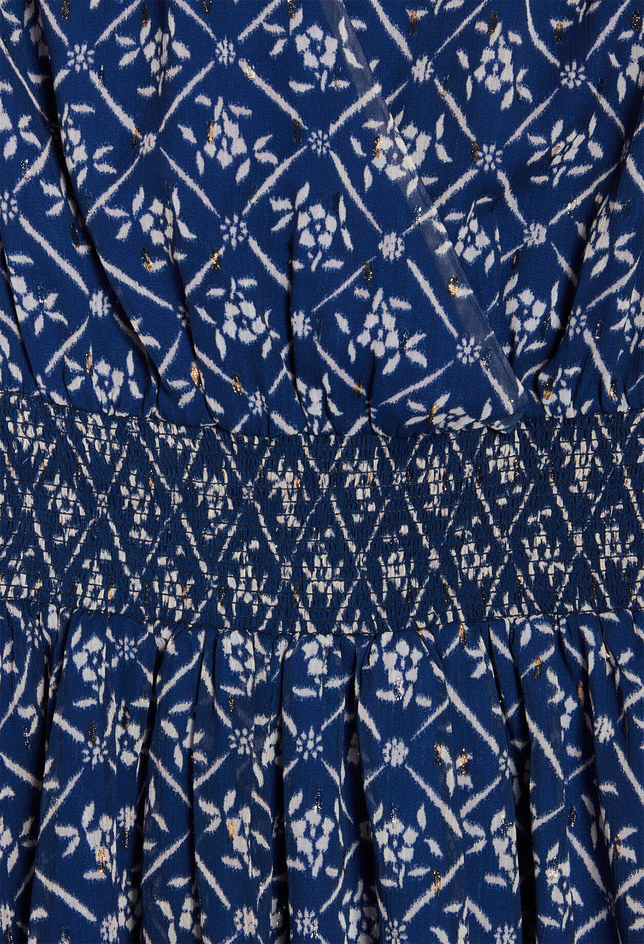 Robe courte à motif floral Robe courte à motif floral