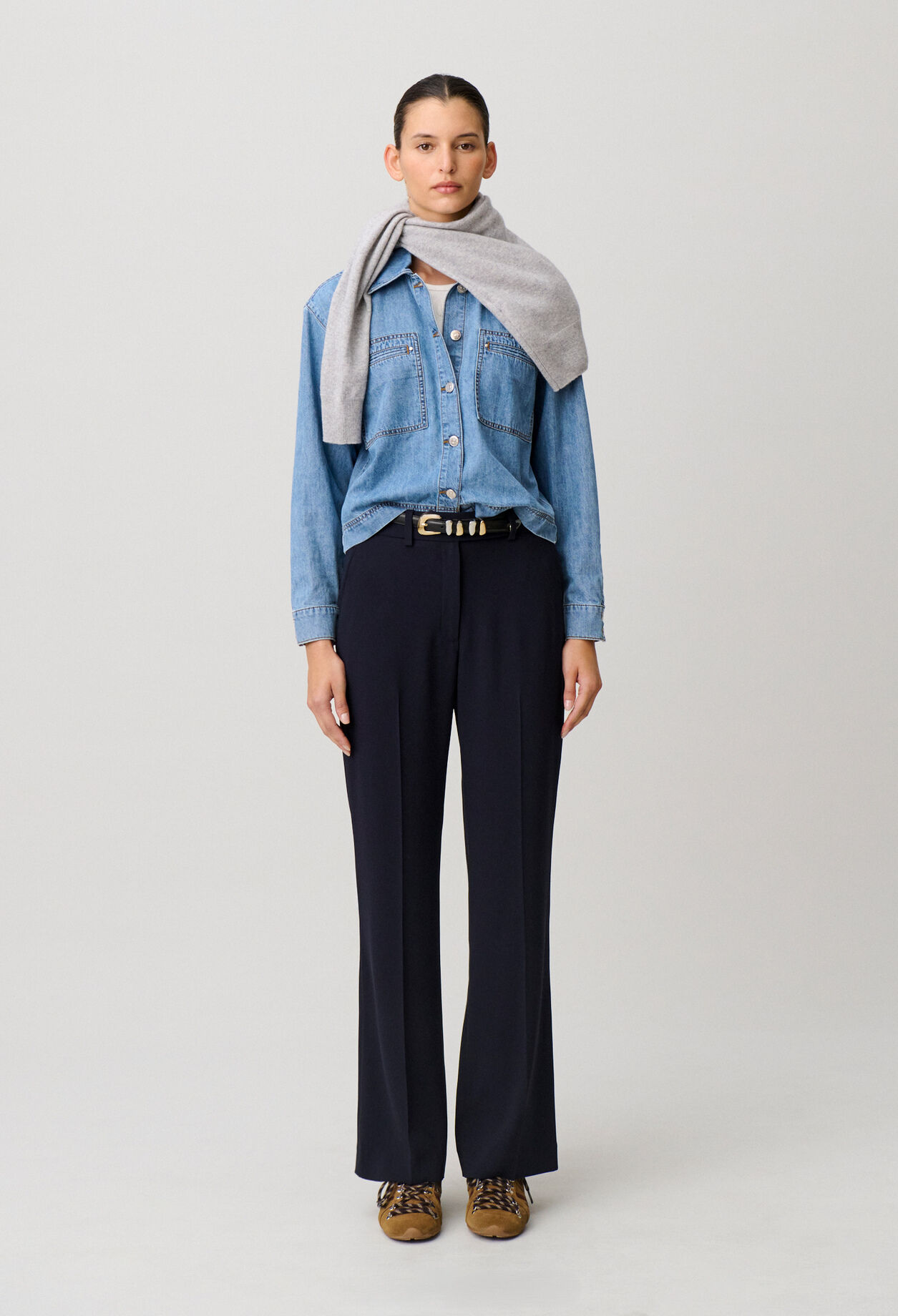 Tailored Straight-Leg Trousers