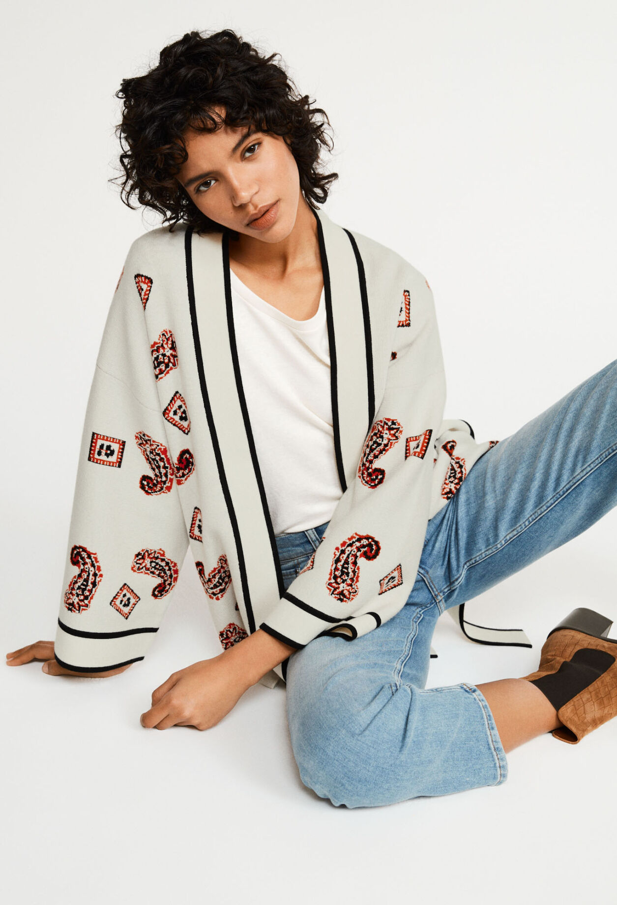 Kimono-style cardigan