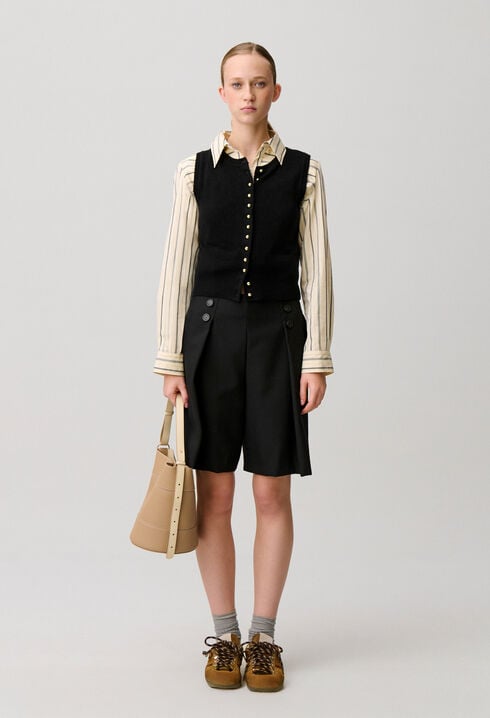 Button-Up Knitted Top