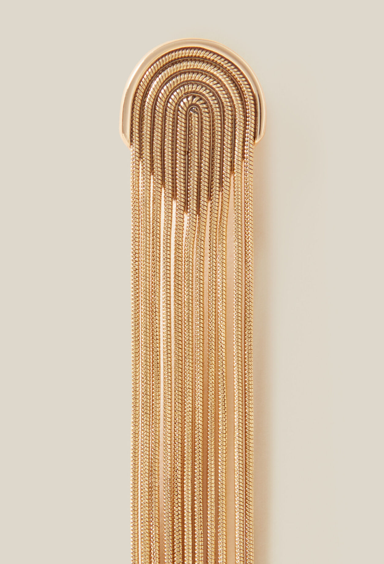 Gold cascade earrings