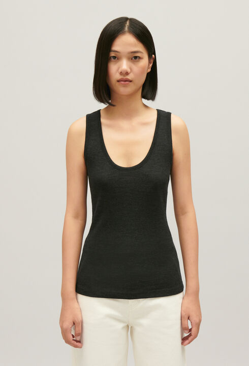 Wool vest top