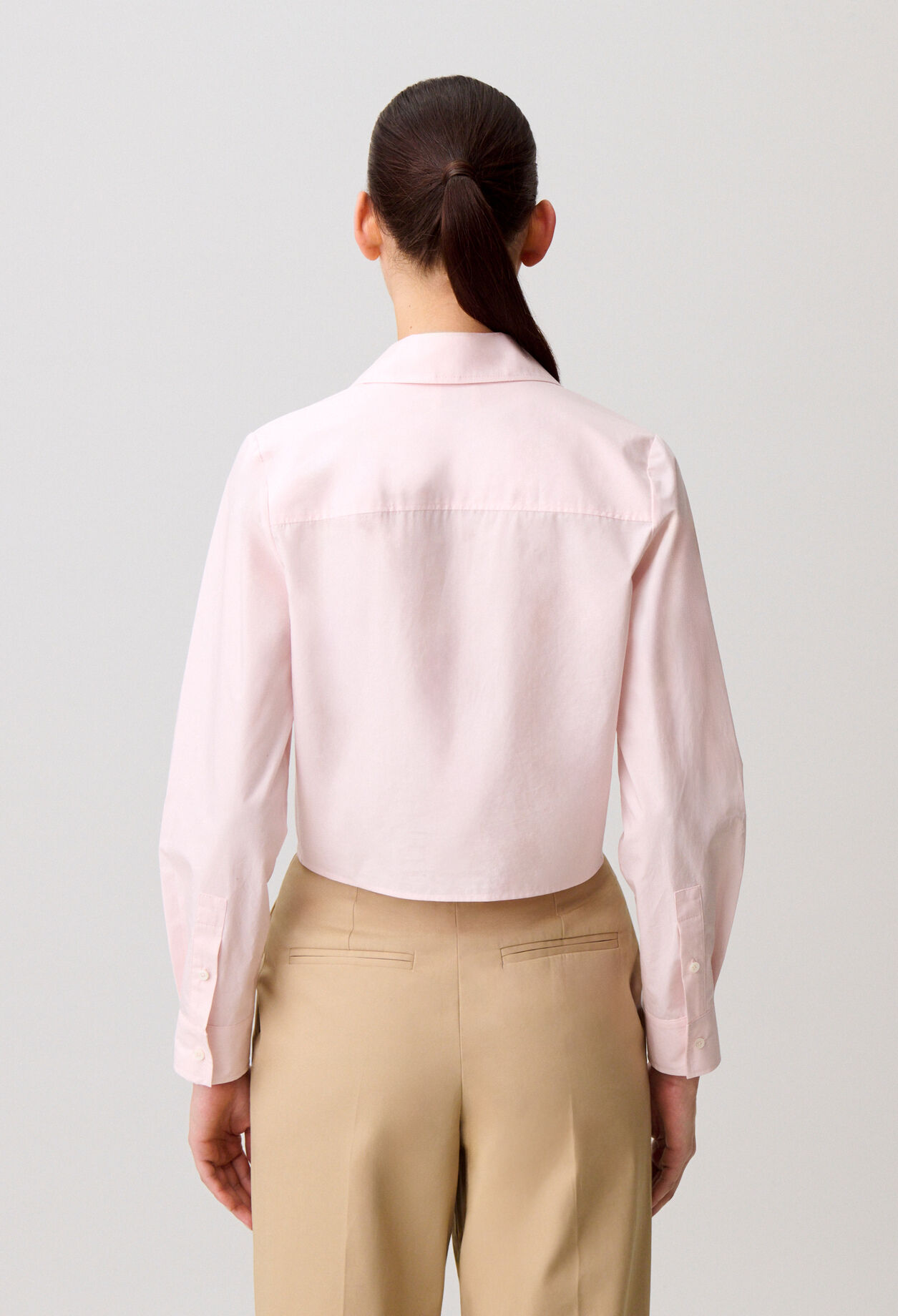 Cotton poplin shirt
