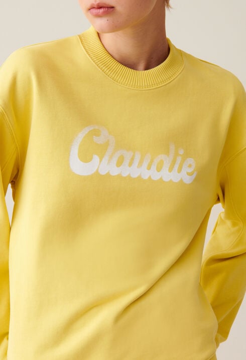 Oversized Claudie Print Sweatshirt