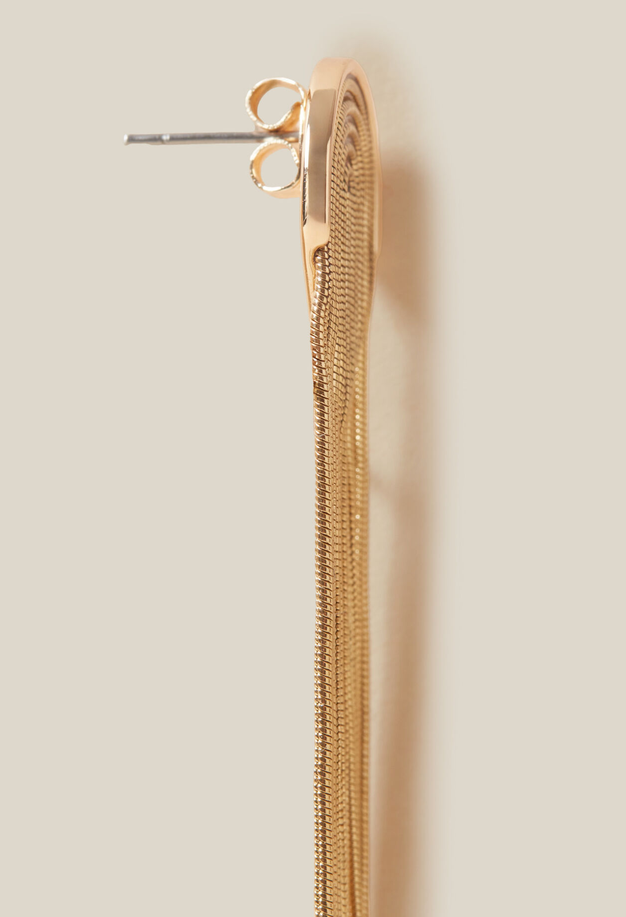 Gold cascade earrings