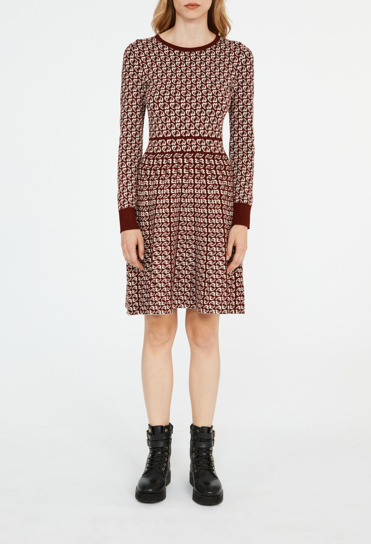 Robe courte imprimés cœur