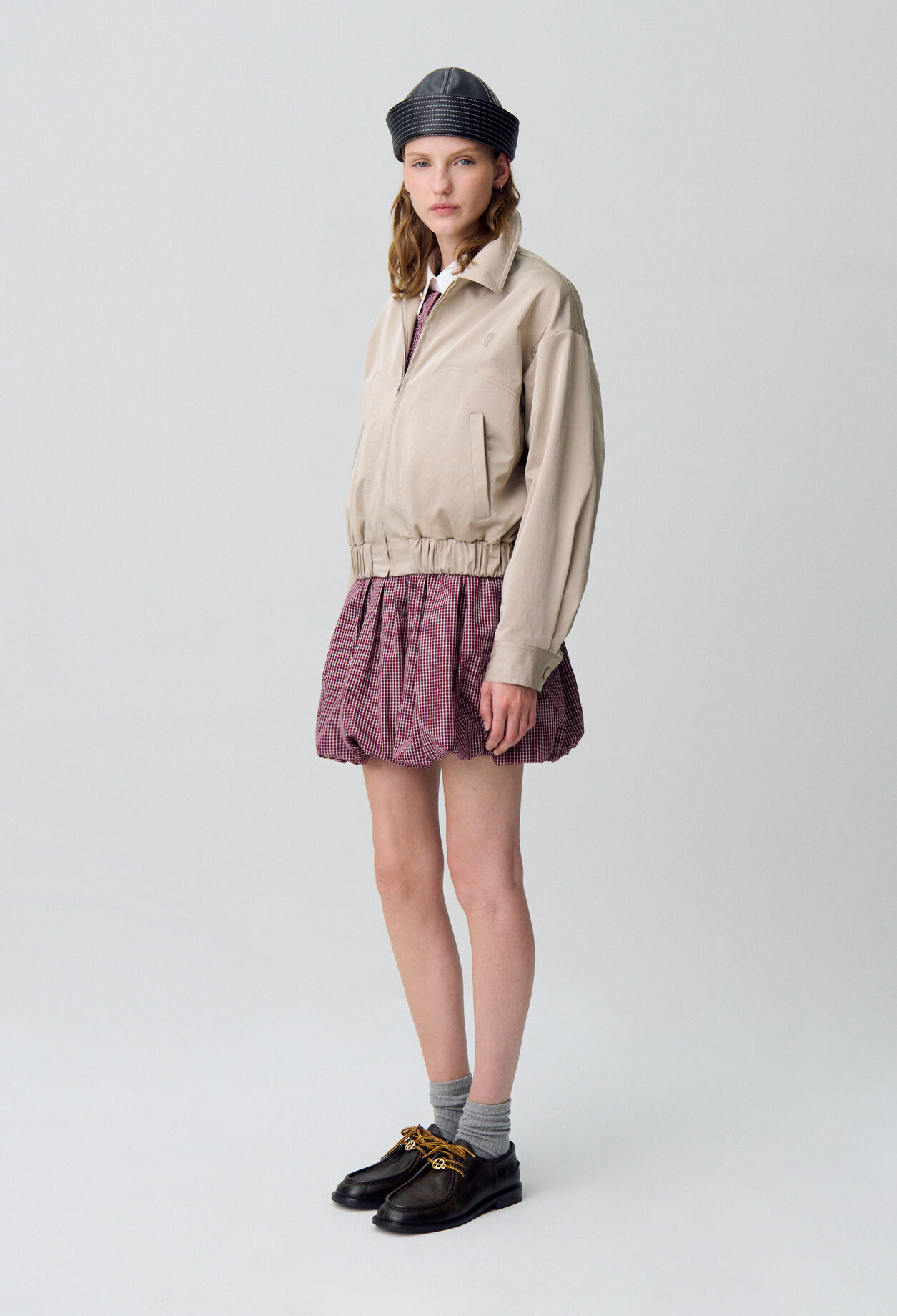 Oversized zip-up jacket