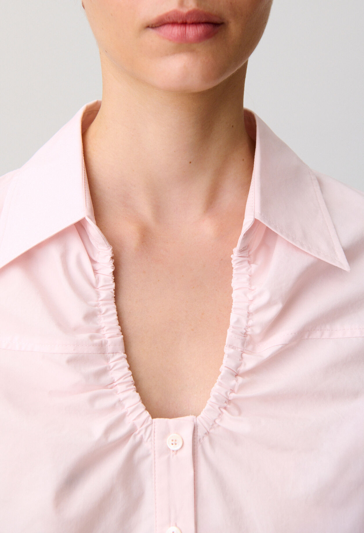 Cotton poplin shirt