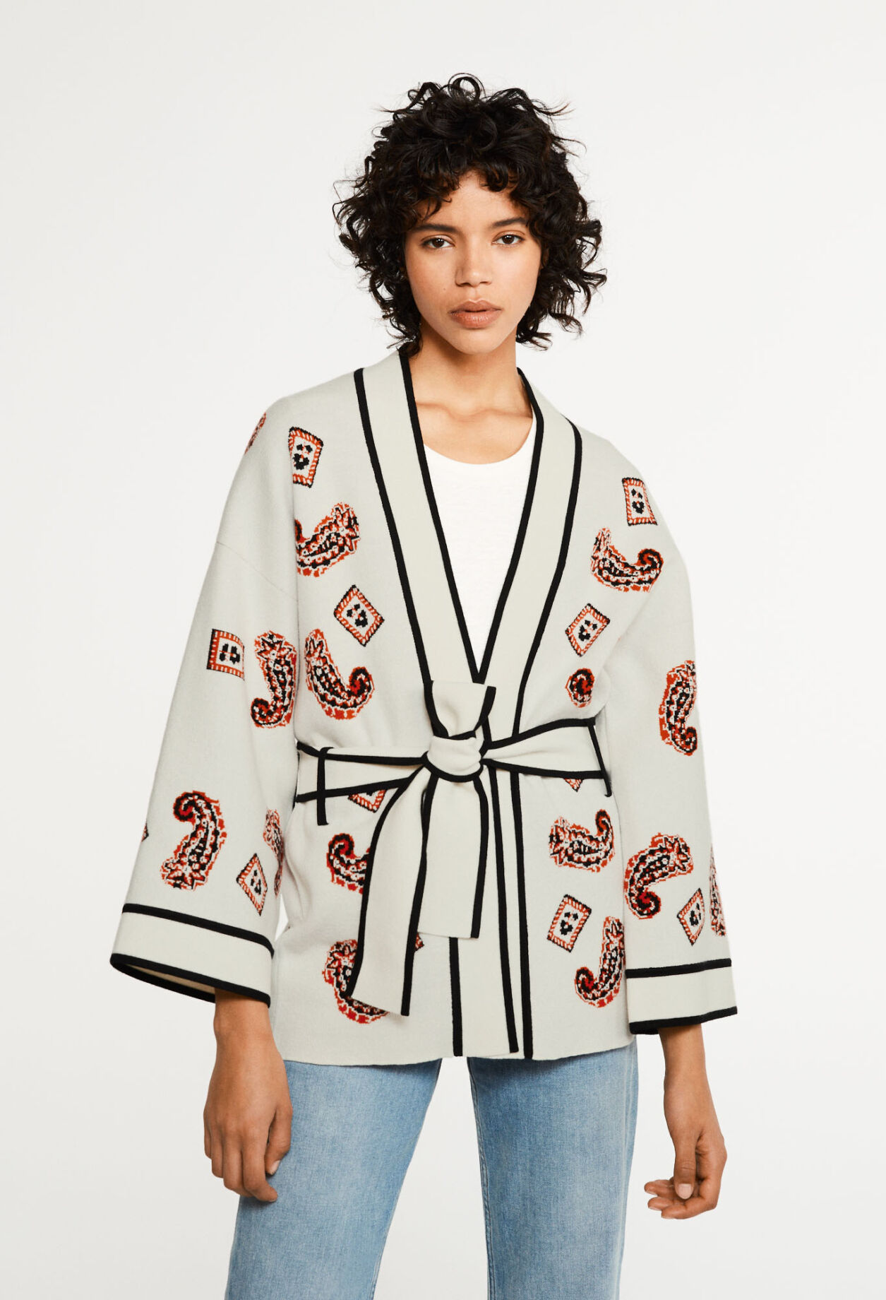 Kimono-style cardigan