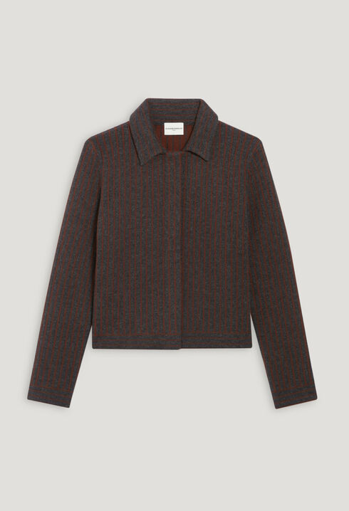 Stripy knit cardigan 