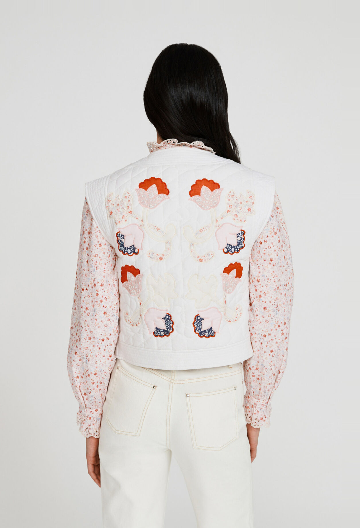 Blouson blanc matelass&eacute;