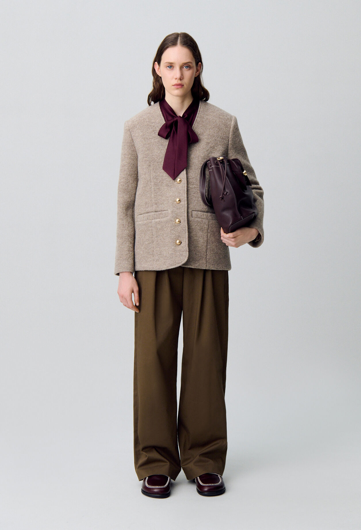 Buttoned Wool Jacket