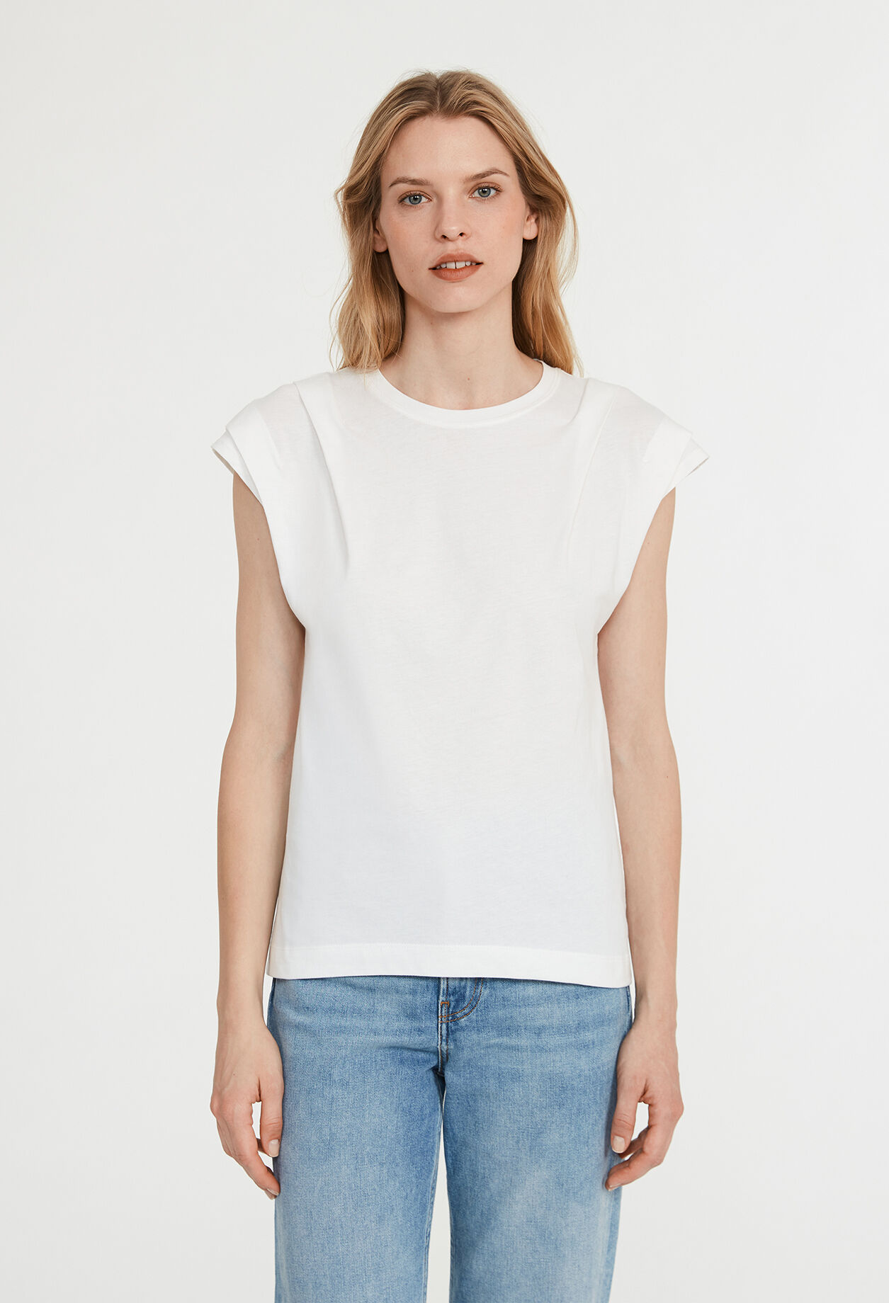 T-shirt écru coton T-shirt écru coton