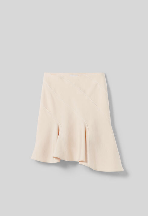Asymmetric short skirt