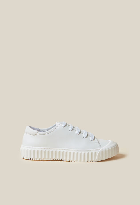 White Leather Trainers