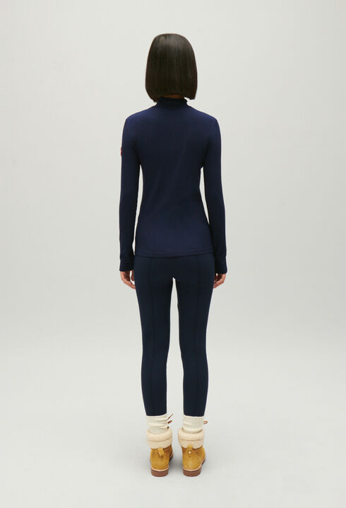 T-shirt with high neck