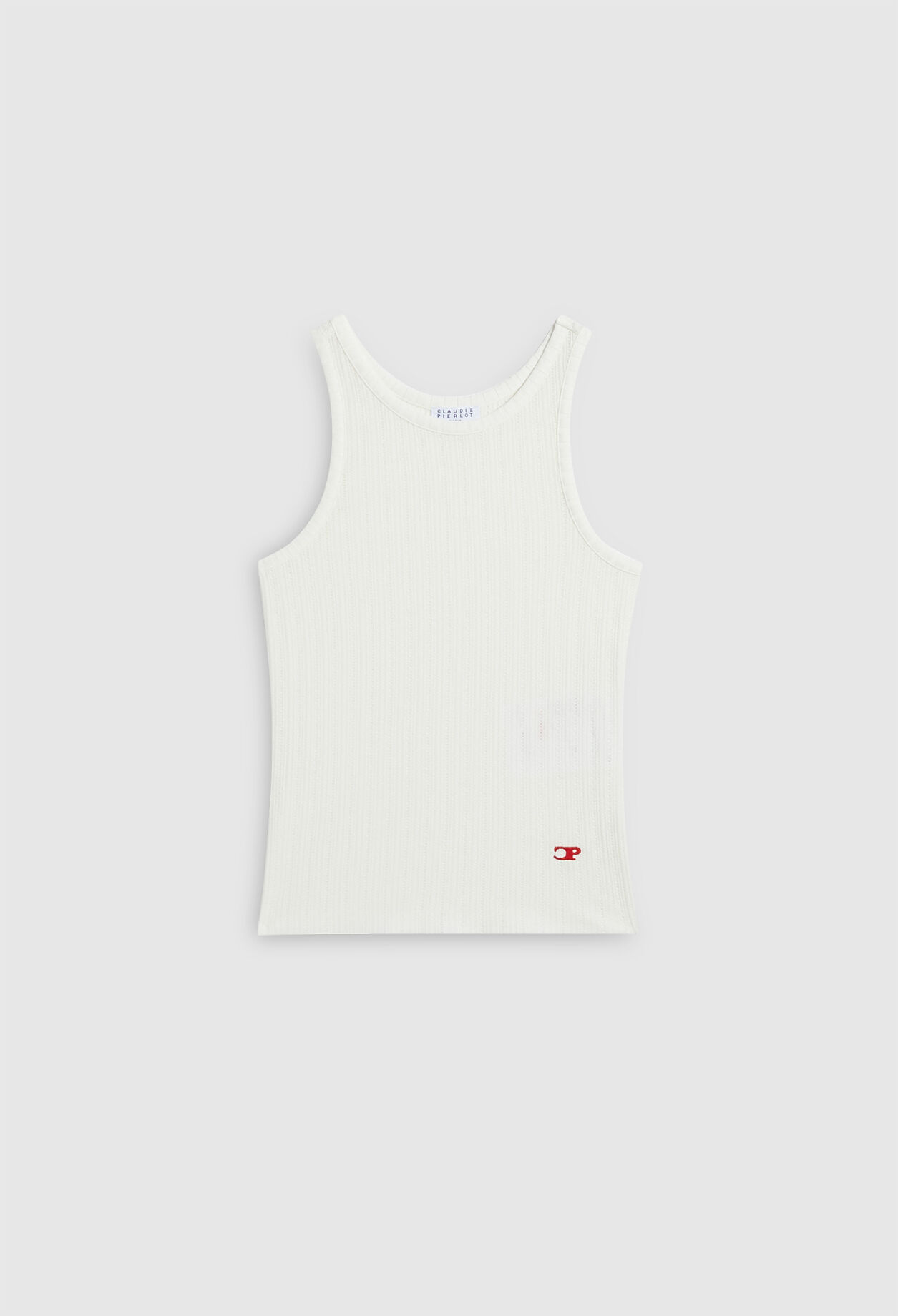 Organic cotton vest with trim Organic cotton vest with trim