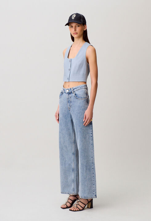 Tailored linen jacket