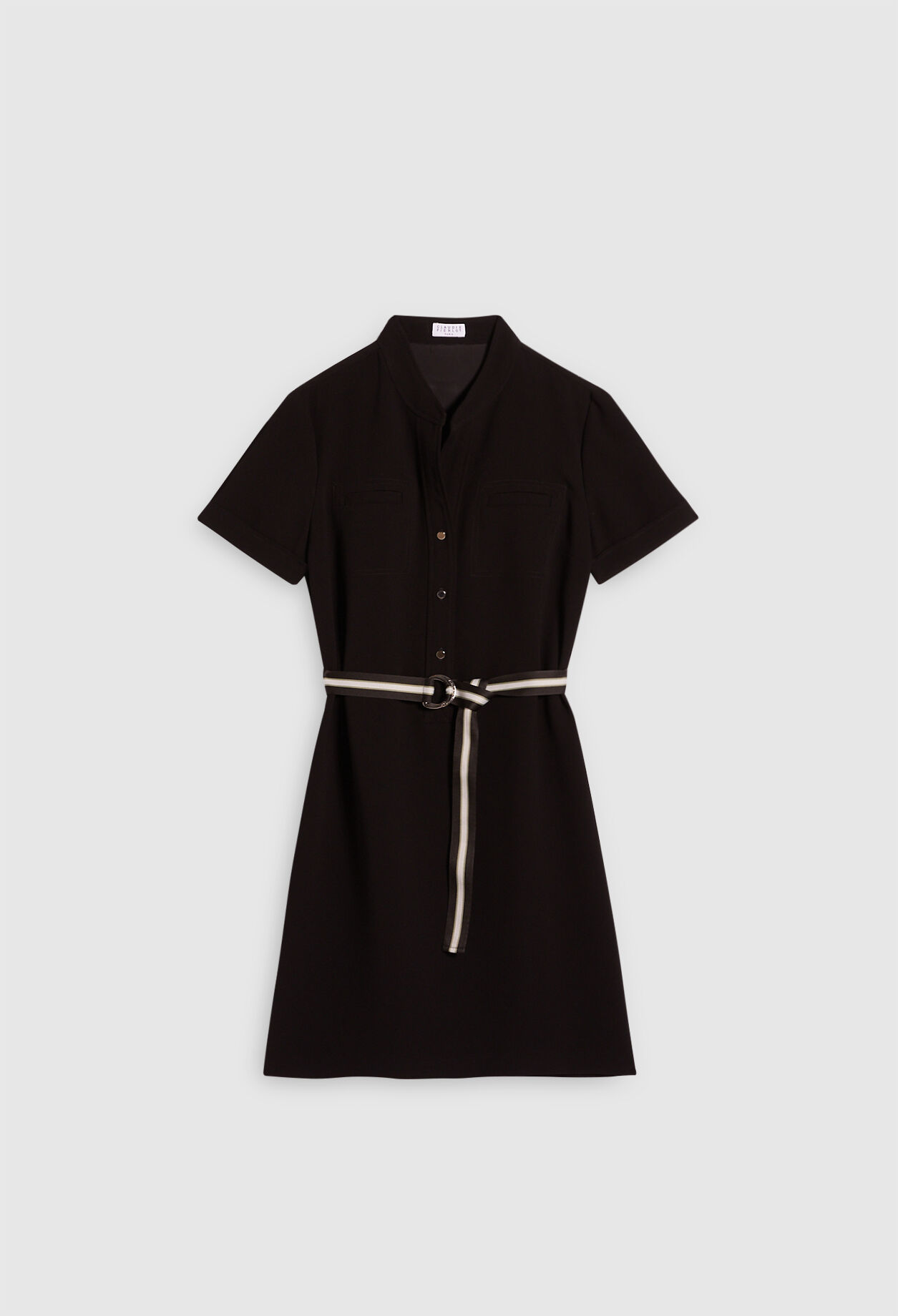 Belted shirt dress