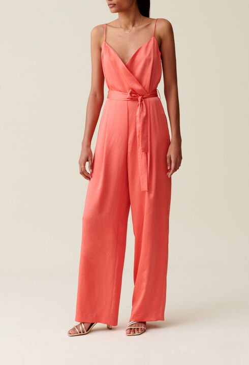 Belted Mandarin Jumpsuit