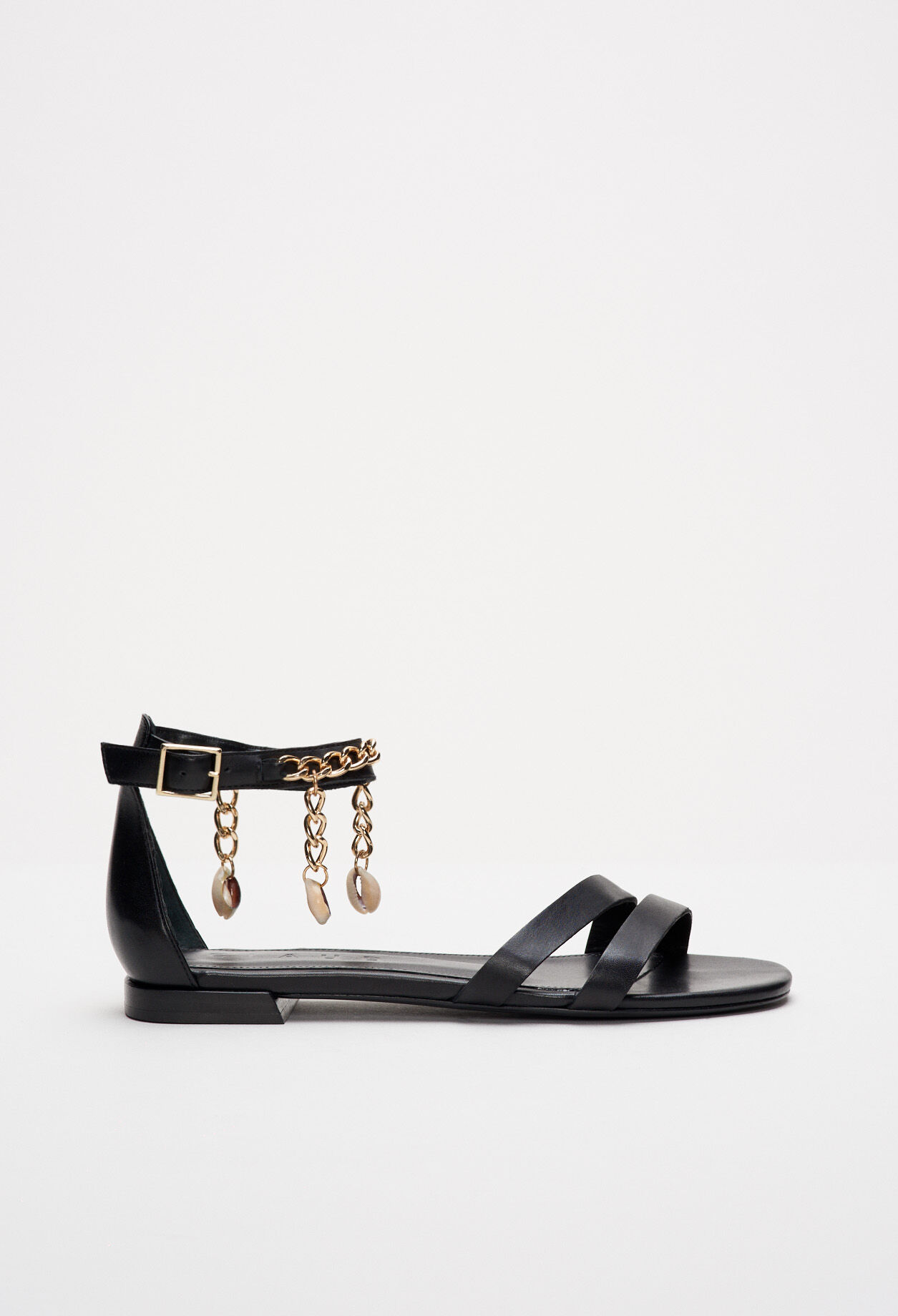 Metal chain sandals