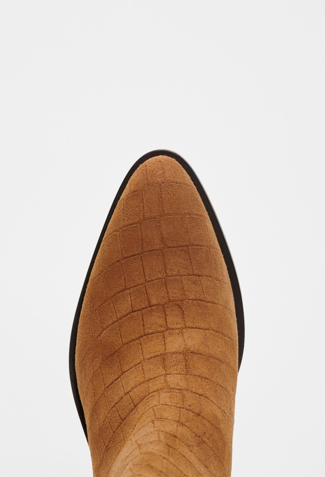 High-heeled ankle boots