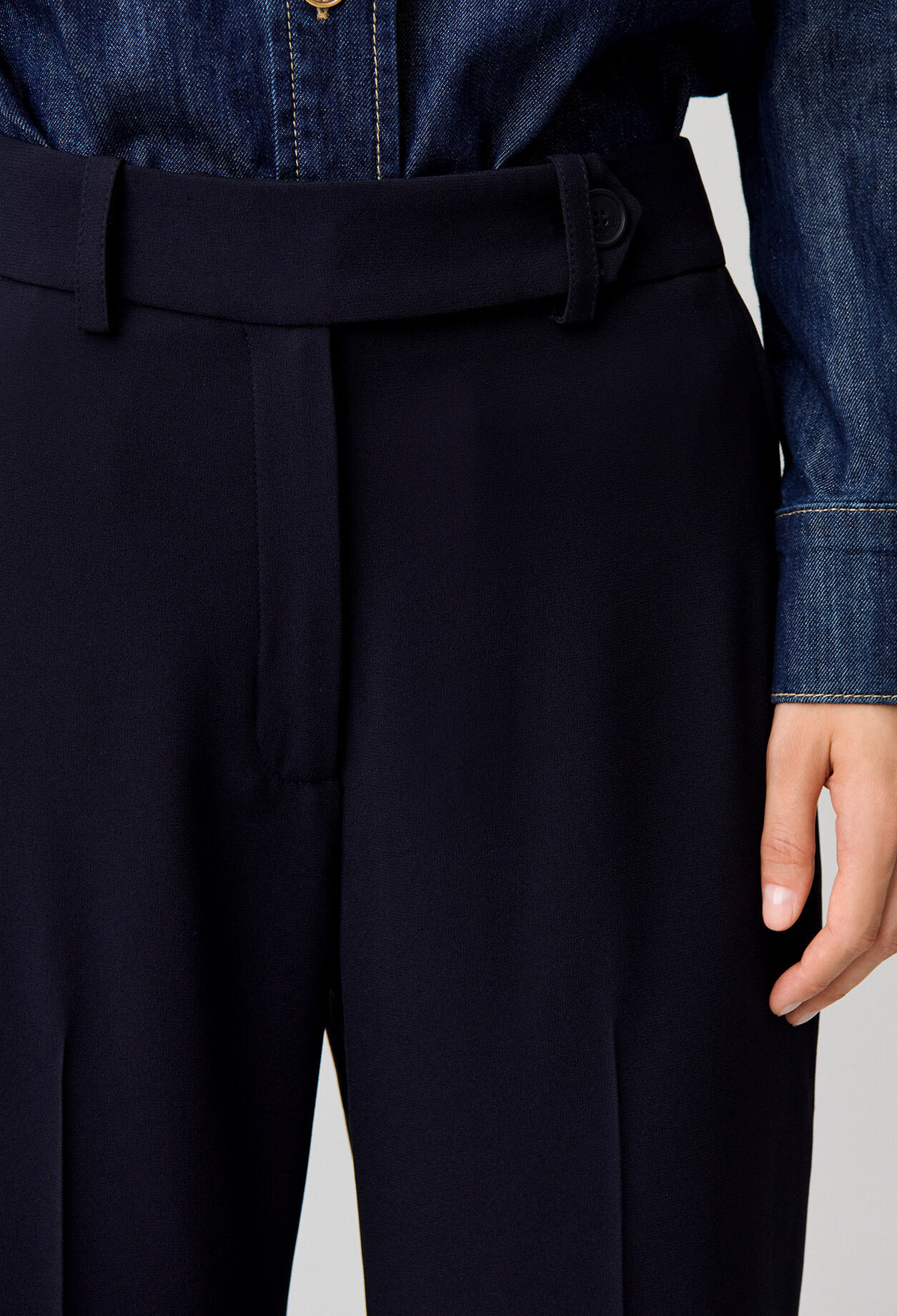 Tailored Straight-Leg Trousers