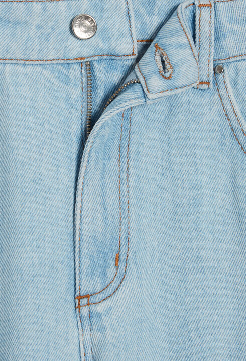 Claude straight-leg light denim jeans