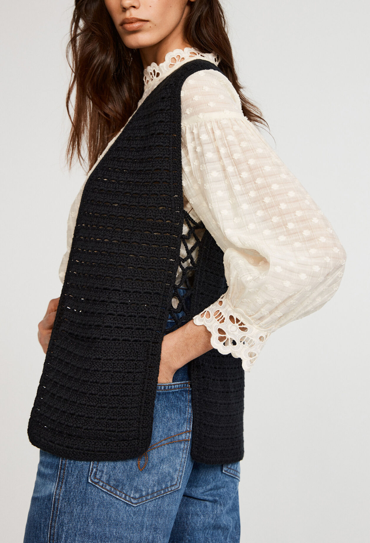 Organic cotton knit cardigan Organic cotton knit cardigan