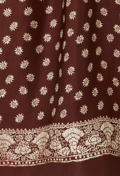 Printed flowy trousers
