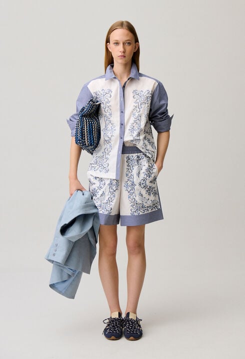 Striped cotton shirt