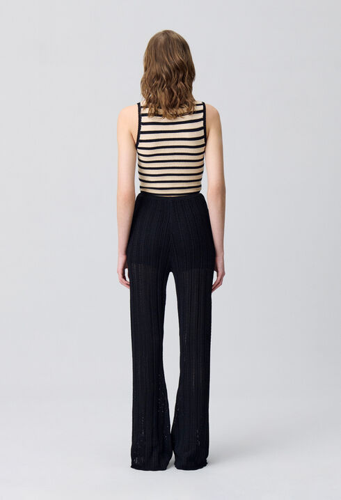 Crochet Detail Flowing Trousers