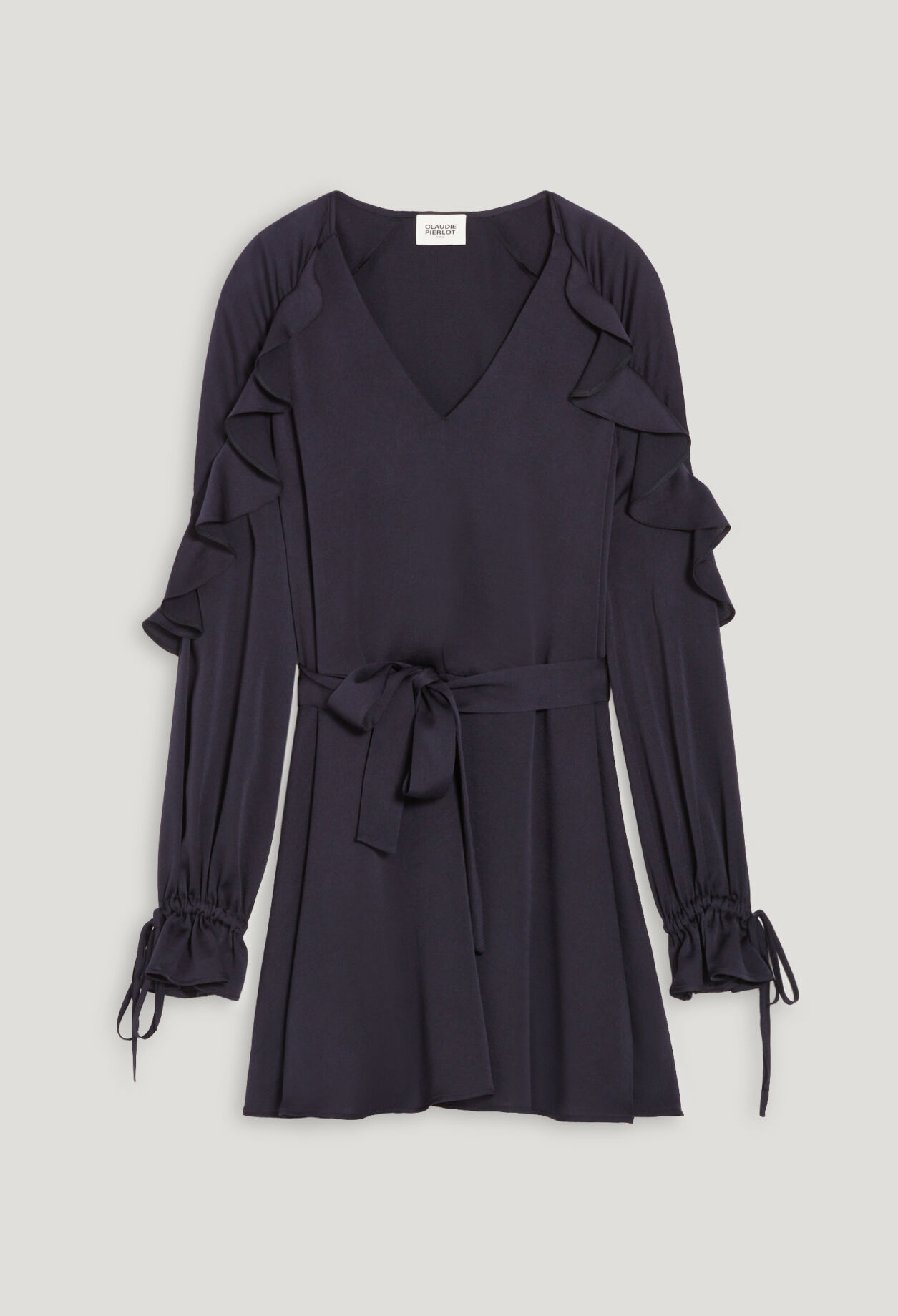Short navy ruffled dress Short navy ruffled dress