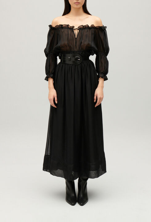 Black maxi dress