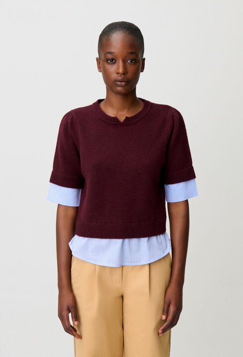 Striped wool jumper