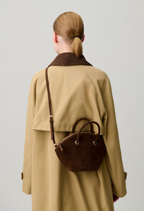 Soft suede handbag