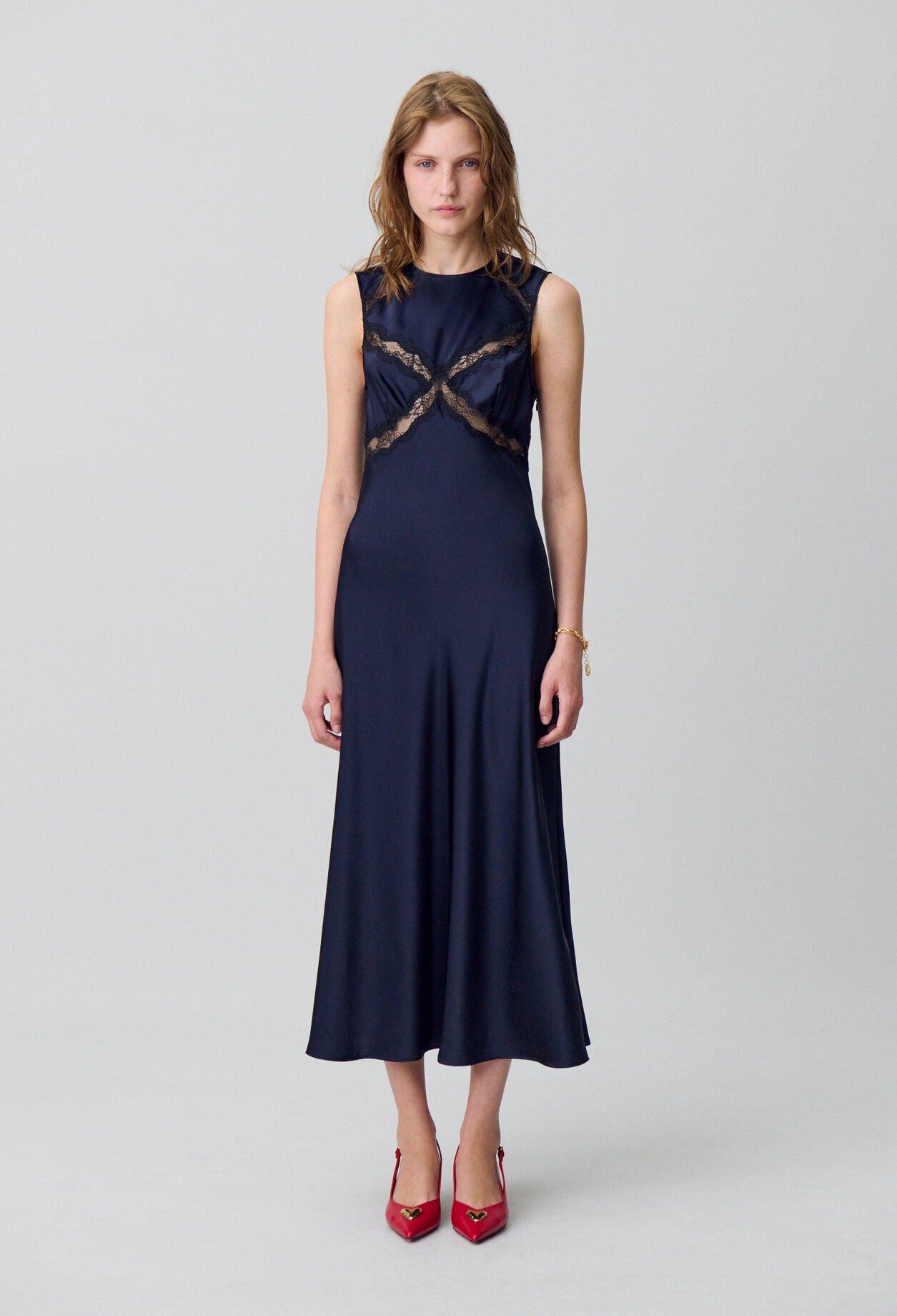 Long satin and lace dress Long satin and lace dress