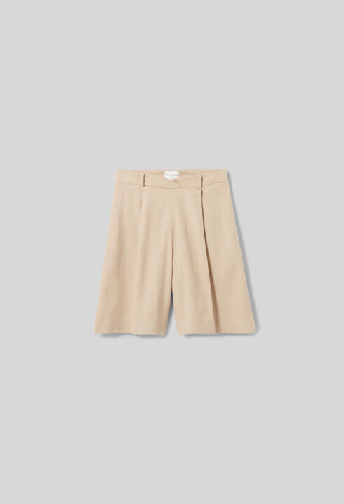 Linen Bermuda shorts