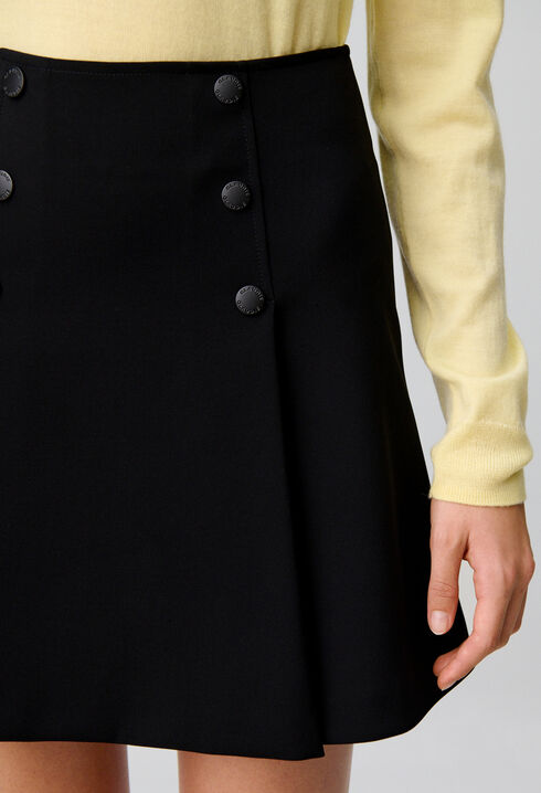 Short flared skirt
